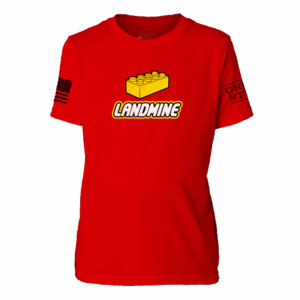 Youth Landmine T-Shirt - Red: Small